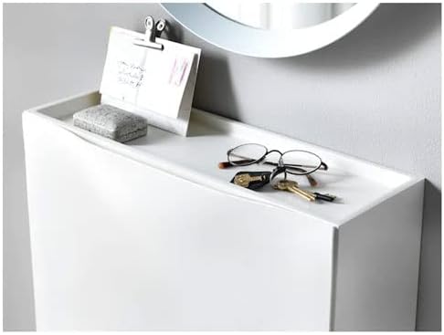 Ikea Trones – Armario de almacenamiento de polipropileno para guardar zapatos, guantes y bufandas, 20.5 x 7.1 x 15.4 in (blanco) – Paquete de 2