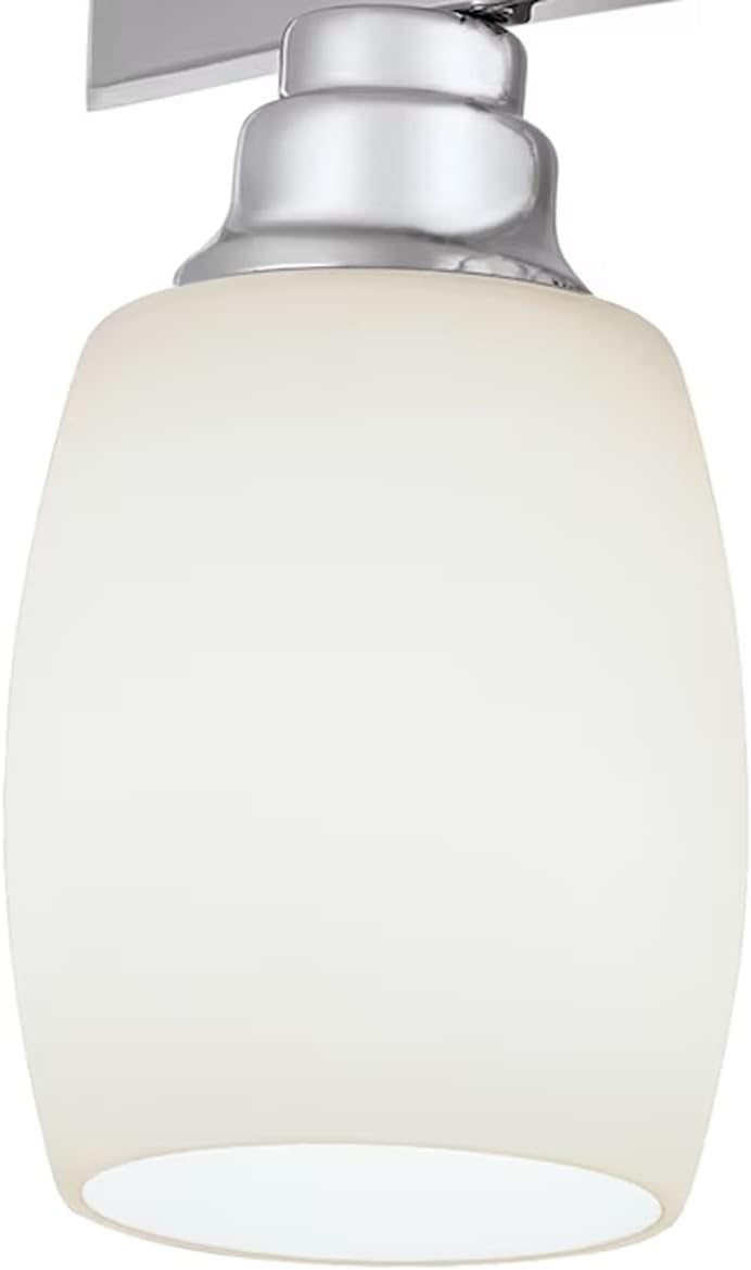 Allen + Roth – Lámpara de tocador de baño con 3 luces de 21 pulgadas de ancho, acabado cromado