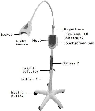 Dental dental que blanquea los dientes móviles que blanquea la máquina del cuidado de la belleza de la lámpara del acelerador LED modo de luz