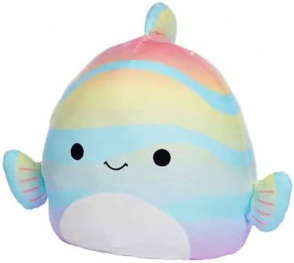 Squishmallows Kellytoy 2022 Canda The Rainbow Fish de 16 pulgadas
