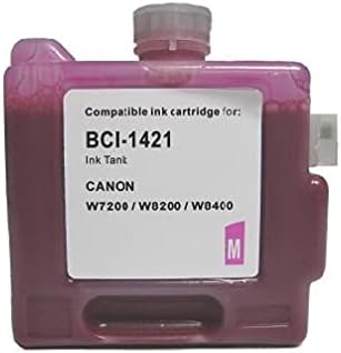 Vivid Colors Cartucho de tinta compatible de repuesto para uso Canon BCI-1421 Magenta Ink Tank Canon W8200 W8400 Plotter 1421