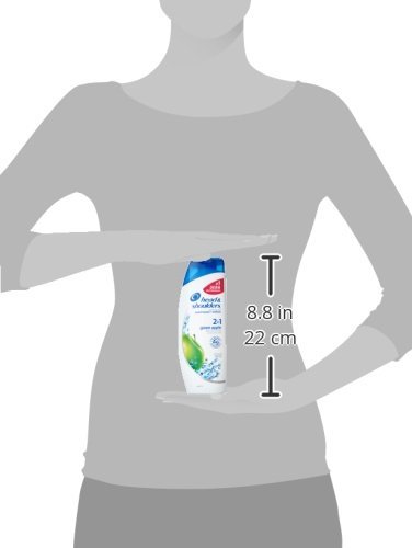Head & Shoulders Champú 2 en 1 para la caspa + acondicionador, manzana verde, 13.5 onzas (paquete de 4)