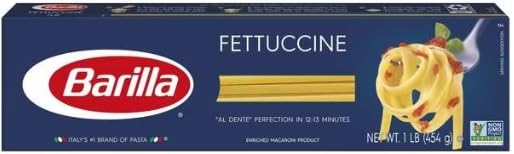 Barilla Pasta, pelo de ángel, fettuccine, lingüino, espaguetis y espaguetis finos, 16 onzas (paquete de 5)  con mini espátula Make Your Day