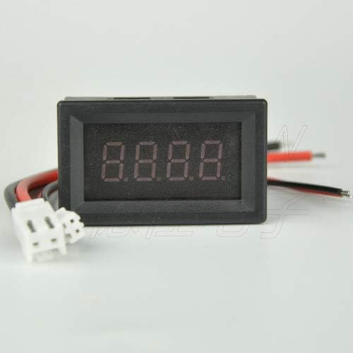 0.36 “4bit 0-1000V Pantalla LED de alta precisión DC Voltímetro digital Probador de voltaje de batería Medidor de panel de motocicleta de coche 5V