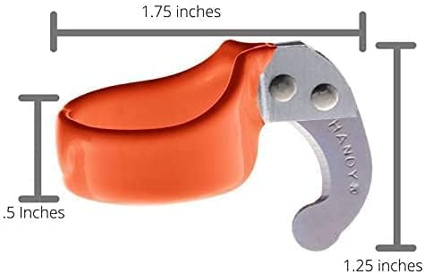 The Original Handy Safety Knife – Cuchillo de anillo utilitario para dedo con hoja afilada y curvada – Handy Gardener’s Three Pack – por Handy Twine