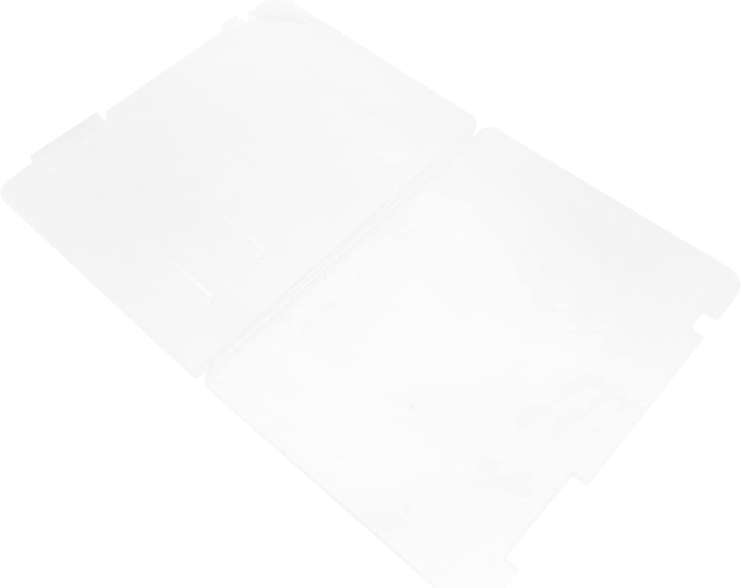EXCEART Caja de almacenamiento de archivos de 3 piezas, pegatinas transparentes, pegatinas cuadradas, contenedores de almacenamiento de plástico