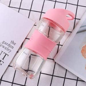 Sivaphe Botella de agua para niños con pajilla, 12 onzas, sin BPA, de plástico Tritan para niñas pequeñas, botella transparente para beber para el