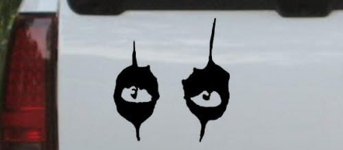 Adhesivo adhesivo negro de 3 x 3.2 pulgadas, diseño de ojos de Alice Cooper para ventana de coche, para portátil