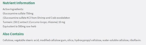 Jamieson Complejo de cúrcuma de glucosamina, 60 cápsulas