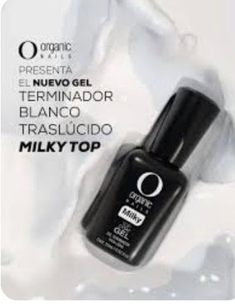 Organic Nails Gel de color de capa superior lechosa 0.5 fl oz