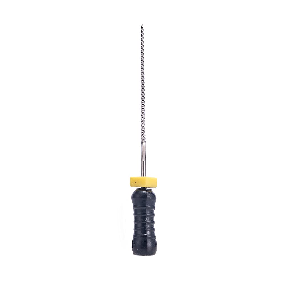 K Files – Limpiador de conducto radicular dental de 0.984 in, 6 unidades para tratamiento endodóntico (#45-80)