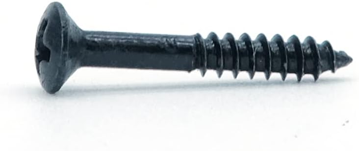 harpfeas 20 tornillos de montaje para anillo de pastilla Humbucker para guitarra Les Paul SG (negro)
