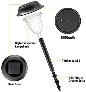 Luces solares para exteriores, luces LED solares para senderos con 3 modos, luces solares impermeables IP66, luces de jardín alimentadas por energía