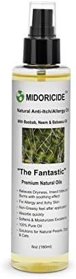 Aceite natural PET antipicazónalergia, con baobab, neem y babassu, 6 onzas, irritado, remedio para la picazón o alivio de la piel seca para perros y