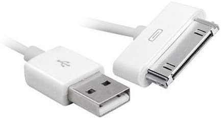 Paquete de 5 cables de carga USB de sincronización de datos blancos de 30 pines de 3.3 ft de largo para Apple iPhone 4 4S 3G 3GS Apple iPad 1 2 3