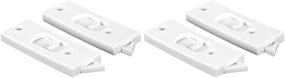 Prime-Line F 2599 – Cerradura de ventana de plástico blanco con pestillo de inclinación con resorte (paquete individual) (paquete de 2)