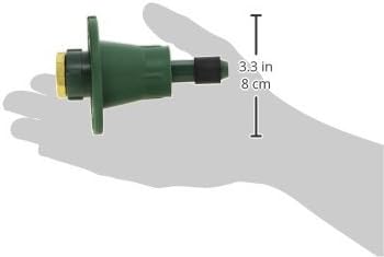 Orbit 54027 Cabezal rociador emergente de plástico con boquilla de latón, patrón completo, verde (paquete de 4)