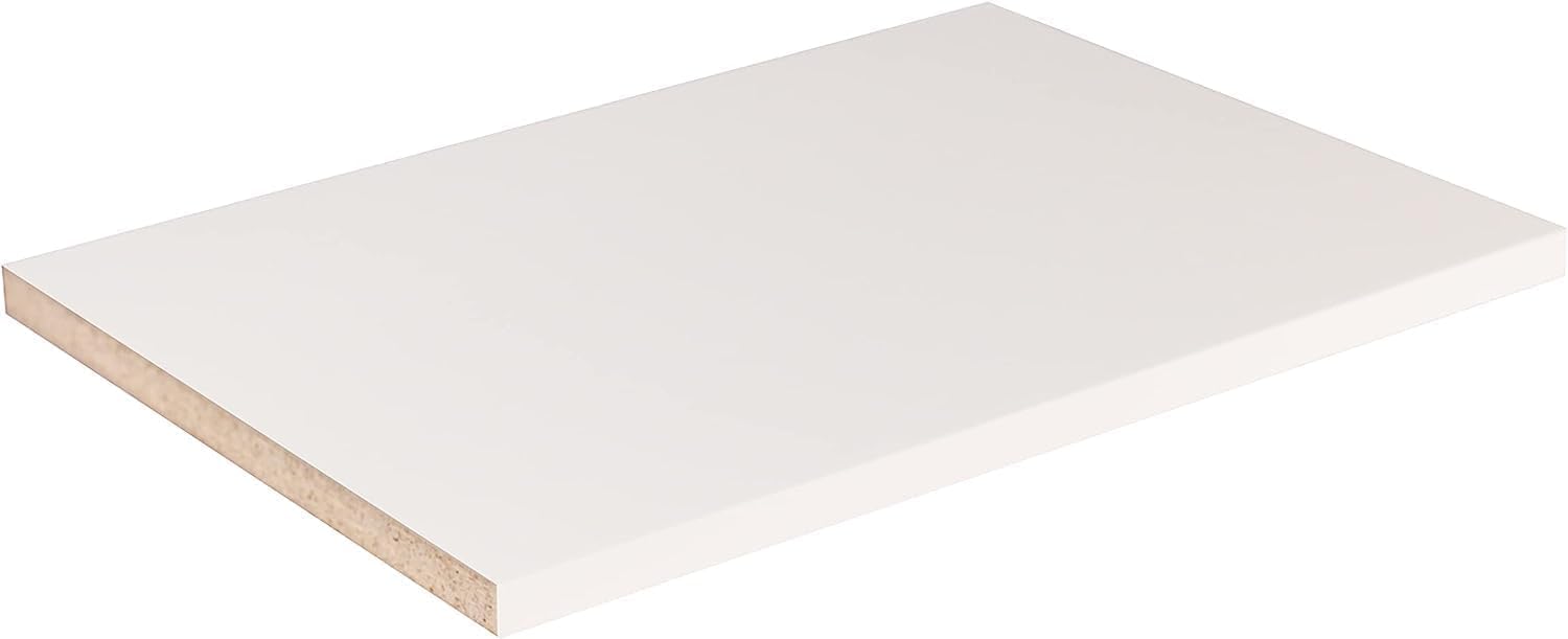 B&B HARDWARE Estantes para gabinete, melamina de 12 pulgadas de grosor, espacio de organización personalizado con elegantes estantes de melamina de