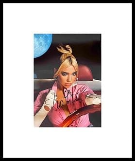 Framed Dua Lipa Autograph with Certificate of Authenticity