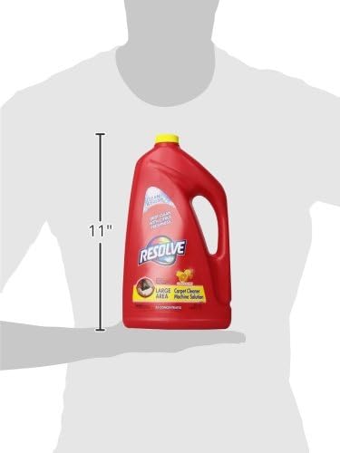 Resolve Champú limpiador de alfombras de vapor, 60 onzas, lino crujiente, concentrado 2X, seguro para Bissell, Hoover y Rug Doctor