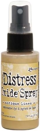 Ranger Tim Holtz – Espray de óxido envejecido, 2 onzas, lino antiguo
