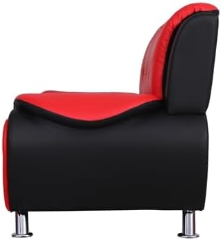 Puma – Silla Club de piel sintética – NegroRojo