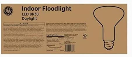 GE Bombilla LED EQ LED Br30 de 65 vatios de luz diurna (paquete de 20)
