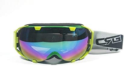 CRG Sports gafas de esquí de doble lente anti niebla gafas de esquí, gafas de nieve, snowboard gafas gris marco adulto CRG105 serie