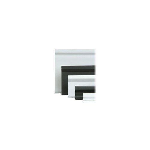 Divisor de estante, divisor de plástico negro en “T” para corredor de perejil sin soporte de aluminio, 30 pulgadas de largo x 5 12 pulgadas de alto