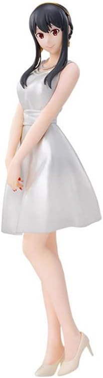 Yor Forger – Figura decorativa de escritorio con vestido de fiesta blanco, figura de espía de anime familiar, 7.48 pulgadas