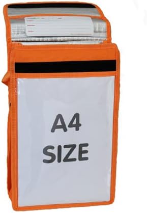 MyMediBag Aislado  A4 grande y correa para el hombro  Bolsa de medicación para alergias y asma  Altamente visible y visible en caso de emergencia