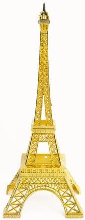 Efavormart 10 pulgadas  Oro  Centro de mesa de la Torre Eiffel  Decoración para pastel de la Torre Eiffel  Figura decorativa