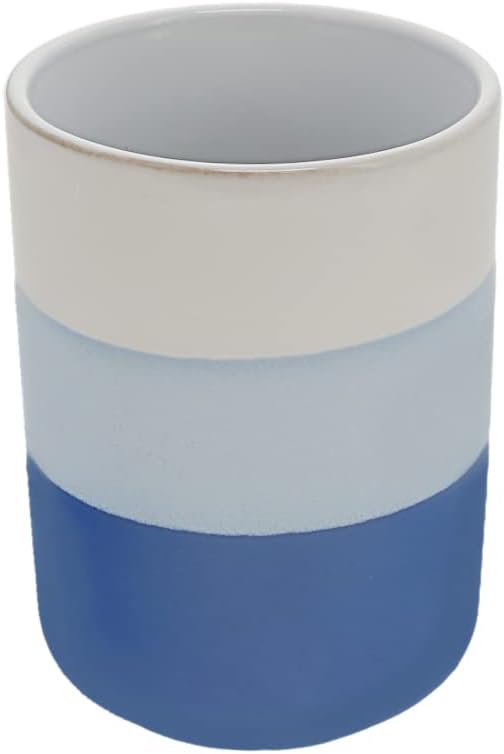 Pavilion – Taza de cerámica de 18 onzas con temática de lago para casa del lago, ancla, azul