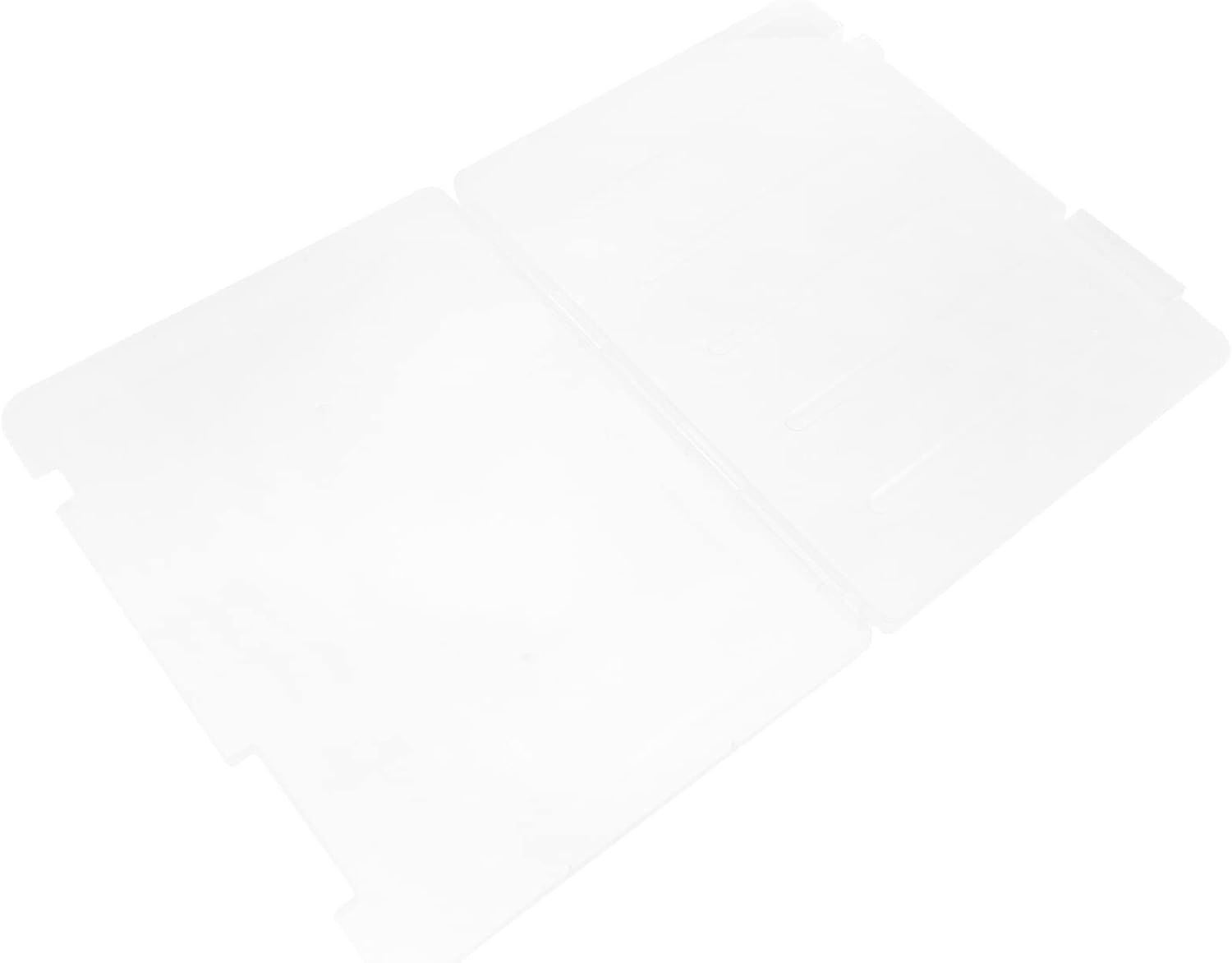 EXCEART Caja de almacenamiento de archivos de 3 piezas, pegatinas transparentes, pegatinas cuadradas, contenedores de almacenamiento de plástico