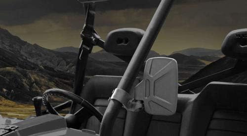Seizmik Espejos laterales plegables UTV para modelos UTV de tubo redondo de 2 pulgadas  Juego de 2  Compatible con modelos seleccionados Yamaha, Can