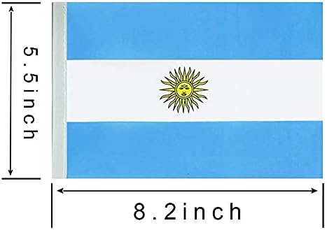 Cadena de bandera argentina de Argentina, pequeñas banderas de banderín argentino, para gran apertura, Juegos Olímpicos, eventos deportivos