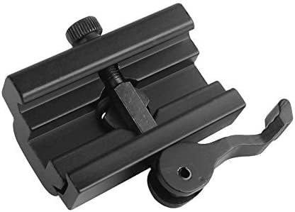 Adaptador de eslinga QD compatible con riel PicatinnyWeaver con un bloqueo de leva para un fácil desmontaje de bípodes.
