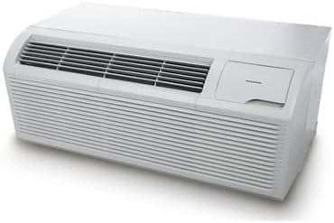Amana Distinctions Refrigeración de 14,700 BTU, calefacción de 13,500 BTU, 10,6 EER, bomba de calor terminal empaquetada (PTHP) con kit de calor de