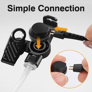 XPR 3500e Auricular para Motorola Radio XPR3500 XPR3000 XPR3300 con micrófono PTT XPR 3300 3500 3300e 3500e Walkie Talkie Auricular Seguridad Tubo