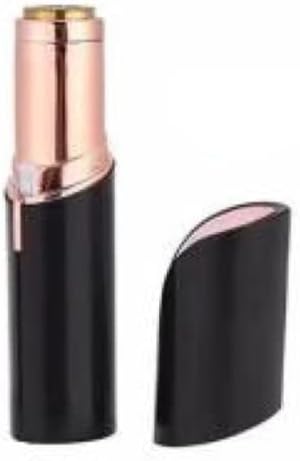 Mejora tu aspecto impecable con esta maquinilla de afeitar estilo lápiz labial elimina el vello no deseado sin dolor, conveniente (negro)