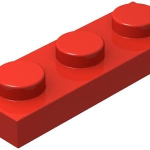 Classic Building – Placa de construcción a granel de 1 x 3, platos rojos de 1 x 3, 100 piezas, compatible con piezas y piezas Lego 3623 (color rojo) Classic Building – Placa de construcción a granel de 1 x 3, platos rojos de 1 x 3, 100 piezas, compatible con piezas y piezas Lego 3623 (color rojo)