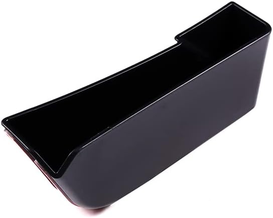 Caja de almacenamiento lateral con panel de palanca de cambios de control, compatible con Corvette C7 Stingray 2014-2019 ABS negro, 1 unidad,
