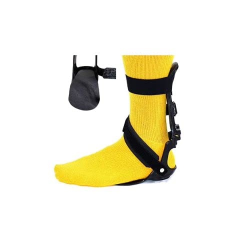 Soporte para pie caídoAFO con cubierta superior para mayor comodidad (pie izquierdo – grandeXL), soporte ajustable para caminar o correr con
