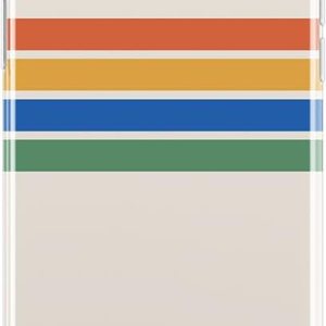 Casely Funda compatible con iPhone XXS  Funda de bloque de color de rayas arcoíris Casely Funda compatible con iPhone XXS  Funda de bloque de color de rayas arcoíris
