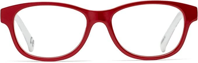 Sofia Vergara x Foster Grant Linda – Lentes de lectura con luz azul multienfoque para mujer, cuadrados, rojo, 1.75, Rojo –