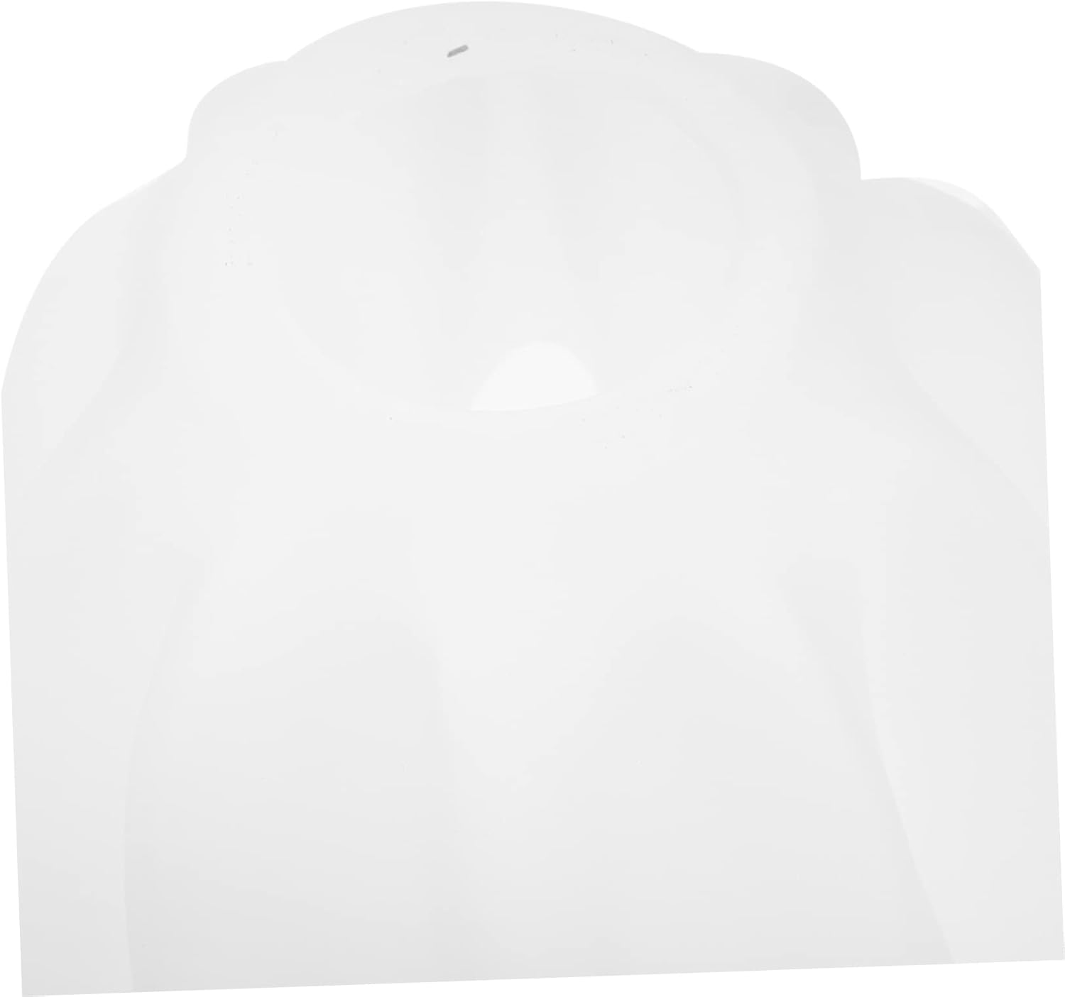 DOITOOL Pantalla de lámpara de vidrio de repuesto de pantalla de cristal de flor Pantalla pequeña blanca Pantalla de lámpara de pie vintage