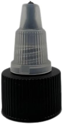 Natural Farms Botellas Cosmo ámbar de 2 onzas sin BPA, paquete de 24 recipientes vacíos recargables, aceites esenciales, cabello, tapa de apertura y