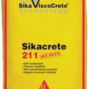 Sikacrete 211SCC Plus – Mezcla de hormigón autoconsolidado modificado con polímero cementoso de 1 componente, 65 lb Sikacrete 211SCC Plus – Mezcla de hormigón autoconsolidado modificado con polímero cementoso de 1 componente, 65 lb