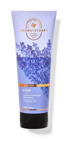 Bath & Body Works Bath and Body Works – Juego de regalo de lujo de lavanda + vainilla, crema corporal, loción corporal, gel de baño y jabón de manos