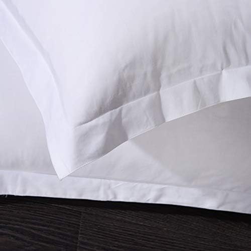 Funda para almohada 100 % algodón de 300 hilos, funda para almohada, funda para cojín, con cremallera, solo funda, sin inserto